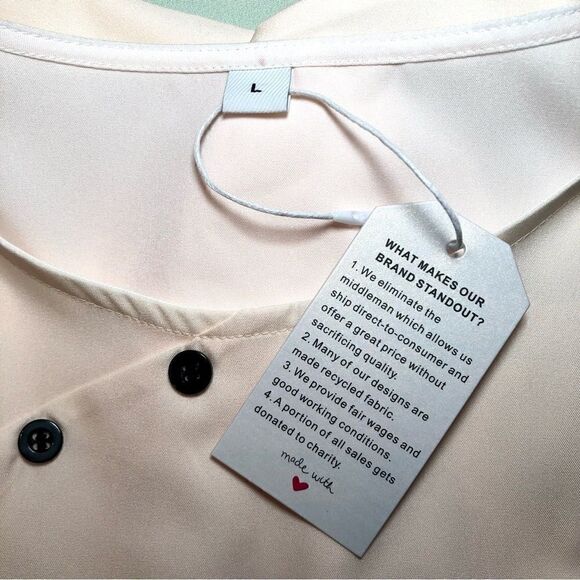 Top and Bottom Outfit with Floral Print in Cream/Blue/Green Women’s Large - Picture 12 of 13